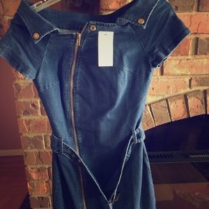 Brand new denim dress